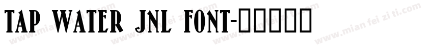 Tap Water JNL font字体转换